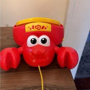 Musical Red Crab Pull Toy